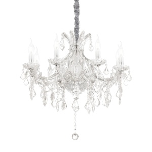 CANDELABRU NAPOLEON SP8, CROM, DIN STICLA, STIL CLASIC