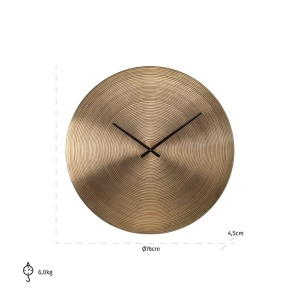 CEAS DE PERETE ADEN GOLD, KK-0089, CONFECTIONAT DIN METAL, STIL MODERN - Img 3