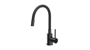 CHIUVETA BUCATARIE REA LUKE 90, CU BATERIE, NEGRU, DIN INOX, CALITATE SUPERIOARA - Img 4