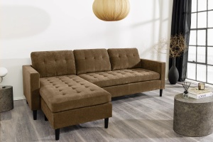 COLTAR 3 LOCURI, STOCKHOLM 220CM, STANGA/DREAPTA, CATIFEA RAIAT MARO DESCHIS, ARTIM GROUP SELECTION