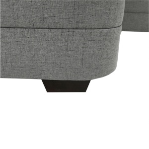 COLTAR BITER U, TIP U, MODEL STANGA, GRI, DIN TEXTIL/STOFA, EXTENSIBIL, SPATIU DEPOZITARE, STIL MODERN, TK - Img 6