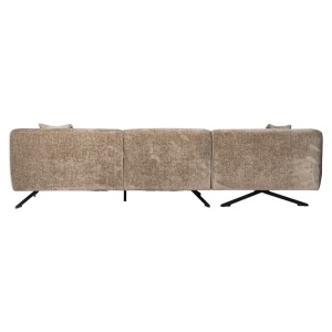 COLTAR DONOVAN CU 3 LOCURI + CANAPEA EXTENSIBILA STANGA, BERGEN 104 TAUPE CHENILLE, S5138, CONFECTIONAT DIN SPUMA, METAL SI 100% POLIESTER, RICHMOND INTERIOR - Img 2