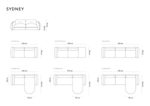 COLTAR ELEGANT 4 LOCURI, SYDNEY, BEIGE DESCHIS, DREAPTA, MATERIAL CATIFEA, ARTIM GROUP SELECTION - Img 2