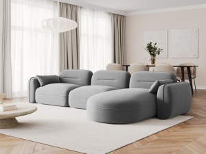 COLTAR ELEGANT 4 LOCURI, SYDNEY, GRI DESCHIS, DREAPTA, MATERIAL CATIFEA, ARTIM GROUP SELECTION