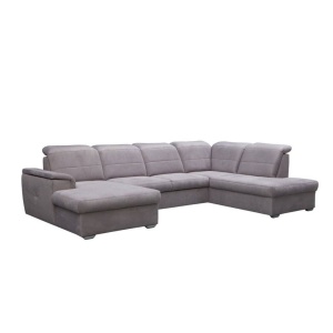 COLTAR EXTENSIBIL 320CM, BERGAMO U, GRI DESCHIS, DIN STOFA FINA DE CALITATE SUPERIOARA - Img 6