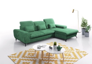 COLTAR EXTENSIBIL CU LADA DE DEPOZITARE ALTA VERDE INCHIS DESIGN MODERN - Img 1