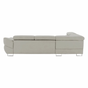 COLTAR FABIA, MODEL STANGA, GREJ TAUPE, DIN TEXTIL/TESATURA, EXTENSIBIL, STIL MODERN, TK - Img 4