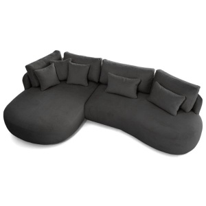 COLTAR JACOB MINI, MATERIAL TEXTIL BOUCLE, CULOARE GRI INCHIS, ARTIM GROUP COLLECTION