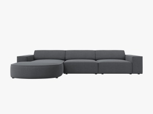 COLTAR JODIE, STANGA, 4 LOCURI, 284 CM, DIVERSE CULORI SI MATERIALE, DESIGN DEOSEBIT