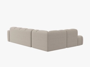 COLTAR LISA, STANGA, 5 LOCURI, 293 CM, BEJ 05, TAPITERIE DIN STOFA, DESIGN DEOSEBIT - Img 3