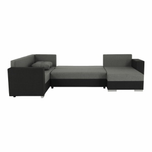 COLTAR MERSI, REVERSIBIL, GRI SI GRI INCHIS,TEXTIL MALMO, EXTENSIBIL, SPATIU DEPOZITARE, STIL MODERN, TK - Img 2