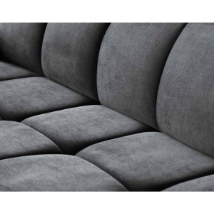 COLTAR MODERN DEOSEBIT, GOMEZ STANGA 267CM, DIN CATIFEA DE CULOARE GRI INCHIS, CONFORT SPORIT - Img 7