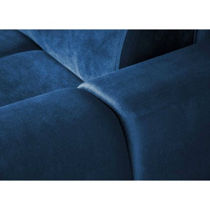 COLTAR MODERN DEOSEBIT, GOMEZ U 330CM, DIN CATIFEA DE CULOARE ALBASTRA, CONFORT SPORIT, MARS - Img 8