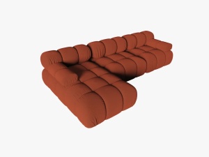 COLTAR MODULAR BELLIS, STANGA, 3 LOCURI, 285 CM, SCORTISOARA 44, TAPITERIE DIN CATIFEA 3D, DESIGN DEOSEBIT - Img 4