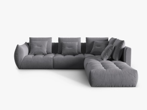 COLTAR MODULAR BLOOM DREAPTA, 4 LOCURI, 316 CM, DIVERSE CULORI SI MATERIALE, DESIGN DEOSEBIT