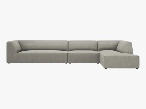 COLTAR MODULAR RUBY, DREAPTA, 5 LOCURI, 366 CM, DIVERSE CULORI SI MATERIALE, DESIGN DEOSEBIT - Img 3