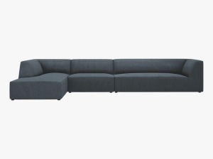 COLTAR MODULAR RUBY, STANGA, 5 LOCURI, 366 CM, DIVERSE CULORI SI MATERIALE, DESIGN DEOSEBIT - Img 6