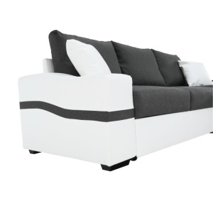 COLTAR OREGON COLT MIC, ALB SI GRI, DIN TEXTIL SI PIELE ECOLOGICA, MODEL DREAPTA, STIL MODERN, TK - Img 3