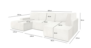 COLTAR PILLOW C2, 120, CU FUNCTIE DE DORMIT, CONFECTIONAT DIN METAL, SPUMA POLIURETANICA SI TEXTIL, STIL MODERN - Img 2