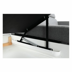 COLTAR SADAH, MODEL STANGA, GRI, DIN TEXTIL, EXTENSIBIL, SPATIU DEPOZITARE, STIL MODERN, TK - Img 2