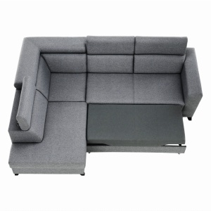 COLTAR SADAH, MODEL STANGA, GRI, DIN TEXTIL, EXTENSIBIL, SPATIU DEPOZITARE, STIL MODERN, TK - Img 8