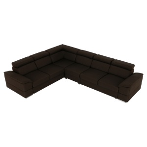 COLTAR SEGORIA LUX, MODEL DREAPTA, CIOCOLATIU, DIN TESATURA SAVANA, EXTENSIBIL, SPATIU DEPOZITARE, STIL MODERN, TK - Img 2