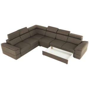 COLTAR SEGORIA LUX, MODEL DREAPTA, GRI/MARO, DIN TESATURA SAVANA, EXTENSIBIL, SPATIU DEPOZITARE, STIL MODERN, TK - Img 8