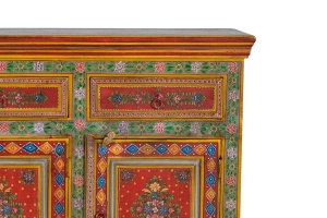 COMODA 140CM, MULTICOLOR, DIN LEMN DE MANGO, PICTATE MANUAL, GINER Y COLOMER - Img 4