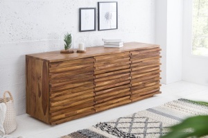 COMODA 160CM, RELIEF, DIN LEMN MASIV DE TRANDAFIR INDIAN, DESIGN RUSTIC, ARTIM GROUP SELECTION
