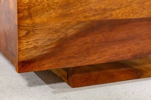 COMODA DIN LEMN MASIV, FIRE&EARTH 160CM, COD 38113, DESIGN VINTAGE/INDUSTRIAL - Img 5