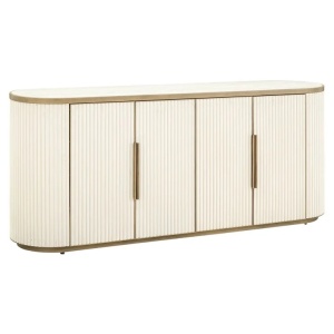COMODA ELEGANTA 192CM, TIVOLI 4 USI, ALB/AURIU, METAL, LEMN/CERAMICA, RICHMOND INTERIORS