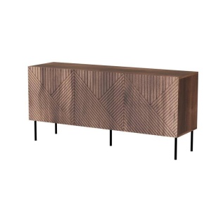 COMODA LIVING ART DECO-KOM-3D-OW, 150CM, MDF LAMINAT, PAL SI METAL, STIL MODERN, CAMA - Img 3