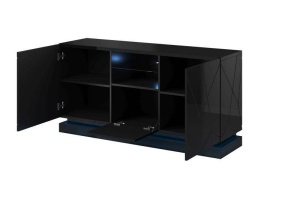 COMODA LIVING, CAMA-QIU-KOM-BI/BI 150CM, MDF LUCIOS, DIVERSE NUANTE, DESIGN MODERN - Img 5