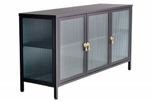COMODA LIVING, DIN METAL SI STICLA 105CM, AMSTERDAM, DESIGN INDUSTRIAL, ARTIM GROUP SELECTION - Img 5