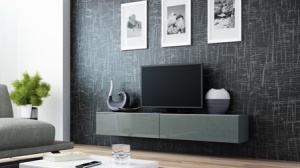 COMODA LIVING RTV VIGO 180 GRI DESIGN MODERN CM
