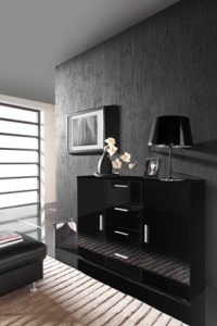COMODA LIVING UNI NEAGRA DESIGN MODERN CM