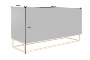 COMODA NEAGRA , SCORPION, LEMN MASIV MANGO 140CM, REALIZATA MANUAL, ARTIM GROUP SELECTION - Img 7