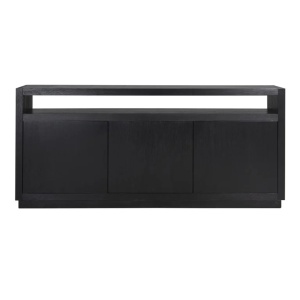 COMODA OAKURA, 190 CM, NEAGRA, DIN FURNIR DE STEJAR, RICHMOND INTERIORS - Img 2