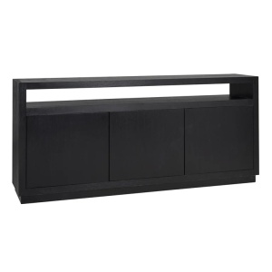 COMODA OAKURA CU 3 USI, NEAGRA, 6500, CONFECTIONATA DIN FURNIR DE STEJAR, RICHMOND INTERIORS