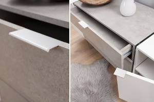 COMODA ONYX 38139 ALB/BETON STIL SCANDINAV - Img 3