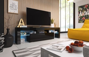 COMODA RTV LIVING TORO 158 NEAGRA DESIGN MODERN CM