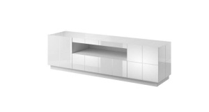 COMODA TV, CAMA-REJA-RTV-GRA/GRA, DIN PLACI LAMINATE SI MDF DIVERSE NUANTE, DESIGN MODERN - Img 5