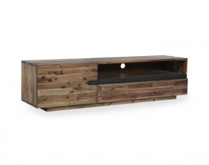 COMODA TV, STIL INDUSTRIAL, WOTAN II 170CM, DIN LEMN MASIV, MDF SI FURNIR, COD 40992