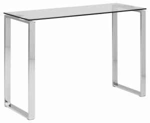 CONSOLA/BIROU KATRINE, 110 CM, DIN METAL SI STICLA, STIL MODERN, B2 - Img 2