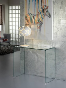 CONSOLA GLASS 90CM, COD 552431, STIL MODERN, SCHULLER
