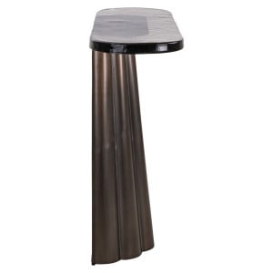 CONSOLA LIVING, BARWICK 110CM, REALIZATA DIN METAL SI STICLA, CULOARE MARO ANTICHIZAT, DESIGN DEOSEBIT, RICHMOND INTERIORS - Img 2
