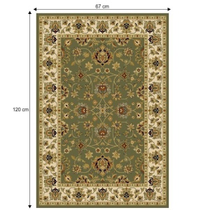 Covor 67x120 cm, verde/amestec de culori/model oriental, KENDRA TIP 2, 0000206716 - Img 3