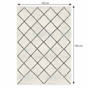 Covor, bej/model, 100x150, MATES TYP 2, 0000268522