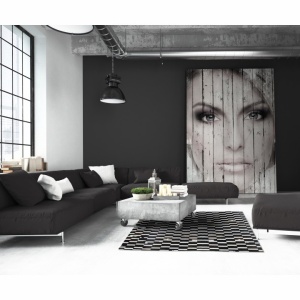 Covor de lux din piele, maro/negru/alb, patchwork, 141x200, PIELE DE VITĂ TYP 6, 0000188854 - Img 5