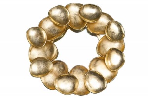 DECORATIUNE OGLINDA PERETE, VARIATION 70CM, COD 43222, METAL, DESIGN INDUSTRIAL - Img 5